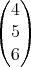 (  )
  4
( 5)

  6