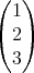 (  )
  1
( 2)
  3