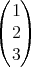 (  )
  1
( 2)
  3
