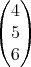(  )
  4
( 5)
  6